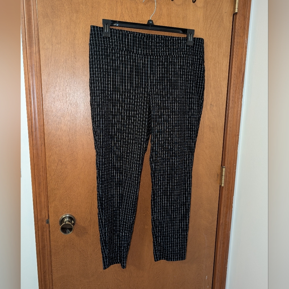 Black and White Striped Pants